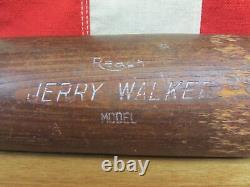 Vintage 1930s Reach Wood Baseball Bat No. 83 Jerry Walker Model 35.5 Steiger