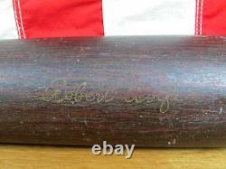 Vintage 1930s Spalding Wood Autograph Baseball Bat Diamond Logo Robert Rolfe 34
