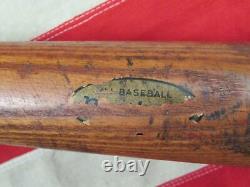 Vintage 1930s Wood Baseball Bat Marked Brashears 35 Antique Great Display