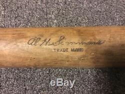 Vintage 1932 Al Simmons Hillerich & Bradsby Model 40-AS 33 Baseball Bat RARE
