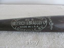 Vintage 1934-1949 Hillerich & Bradsby Black Betsy Melvin Ott Model 35 No. 40 B