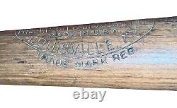 Vintage 1939 Paul McGinnis Seattle Rainiers Game Used Sidewritten Baseball Bat