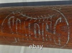 Vintage 1940 Spalding 135 baseball bat ERVIN PETE FOX. CRACKED. 36