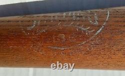 Vintage 1940 Spalding 135 baseball bat ERVIN PETE FOX. CRACKED. 36