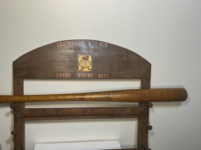 Vintage 1940's Stall & Dean Model Yankee Clipper Baseball Bat Ship Logo Rare