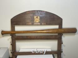 Vintage 1940's Stall & Dean Model Yankee Clipper Baseball Bat Ship Logo Rare Vintage 1940's Stall & Dean Model Yankee Clipper Baseball Bat Ship Logo Rare