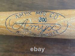 Vintage 1940's Stan Musial Style WWll Military Issue Baseball Bat Amyx 200 34