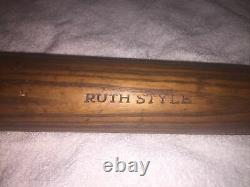 Vintage 1940s Adirondack Wood Baseball Bat Babe Ruth Style 35 Reverse Brand