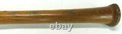 Vintage 1940s Adirondack Wood Baseball Bat Lou Gehrig Style 34 Reverse Brand