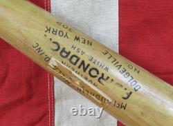 Vintage 1940s Adirondack Wood Baseball Bat Reverse Brand Walker Cooper Type 34