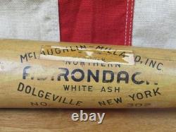 Vintage 1940s Adirondack Wood Baseball Bat Reverse Brand Walker Cooper Type 34