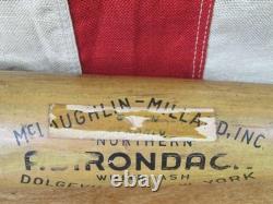 Vintage 1940s Adirondack Wood Baseball Bat Reverse Brand Walker Cooper Type 34