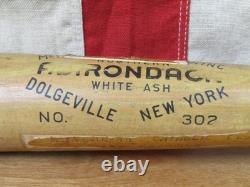 Vintage 1940s Adirondack Wood Baseball Bat Reverse Brand Walker Cooper Type 34