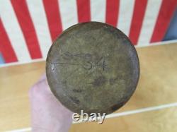 Vintage 1940s Adirondack Wood Baseball Bat Reverse Brand Walker Cooper Type 34