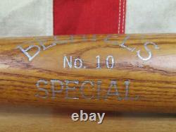 Vintage 1940s Bechtels Special Wood Baseball Bat No. 10 Official League 35 Rare
