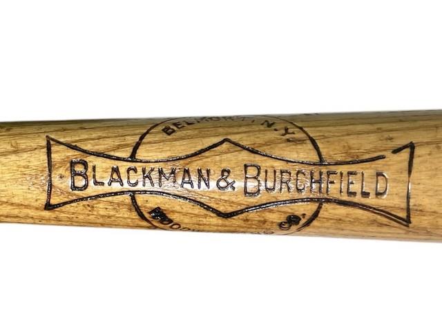 Vintage 1940s Blackman & Burchfield 34 Inch Wood Baseball Bat Belmont Ny Antique