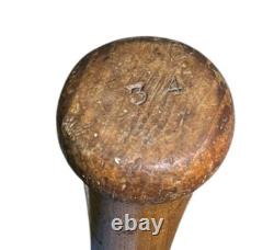 Vintage 1940s Blackman & Burchfield 34 Inch Wood Baseball Bat Belmont NY Antique