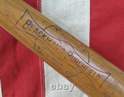 Vintage 1940s Blackman & Burchfield Wood Baseball Bat The Belmont 34 Belmont, NY