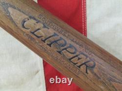 Vintage 1940s Clipper Wood Baseball Bat Lee Milam No. 225 Southwest Mfg Co. 34