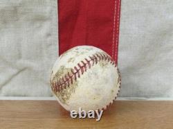 Vintage 1940s Cork Wiffle Ball Wood Baseball Bat 30 marked with Leather Cork Ball