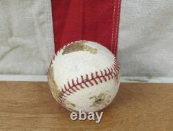 Vintage 1940s Cork Wiffle Ball Wood Baseball Bat 30 marked with Leather Cork Ball