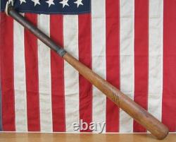 Vintage 1940s HickoryAsh Wood Baseball Bat Copper Sleeve Grip end Repair 35 Vintage 1940s HickoryAsh Wood Baseball Bat Copper Sleeve Grip end Repair 35