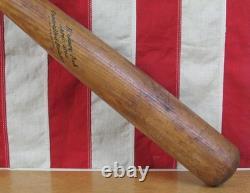Vintage 1940s HickoryAsh Wood Baseball Bat Copper Sleeve Grip end Repair 35