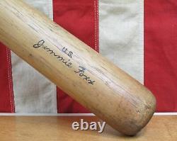 Vintage 1940s Hillerich & Bradsby Wood Baseball Bat HOF Jimmie Foxx 34 US Army