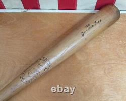 Vintage 1940s Hillerich & Bradsby Wood Baseball Bat HOF Jimmie Foxx 34 US Army