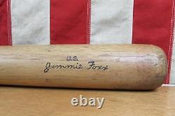 Vintage 1940s Hillerich & Bradsby Wood Baseball Bat HOF Jimmie Foxx 34 US Army