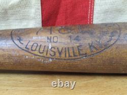 Vintage 1940s Hillerich & Bradsby Wood Baseball Bat Safe Hit HOF George Kell 35