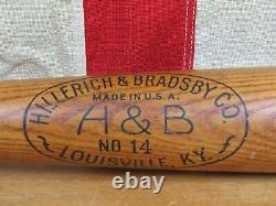 Vintage 1940s Hillerich & Bradsby Wood'Safe Hit' Baseball Bat Pepper Martin 35