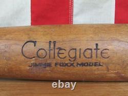 Vintage 1940s JC Higgins Wood Baseball Bat 1743 HOF Jimmie Foxx Collegiate 33