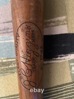 Vintage 1940s JC Higgins Wood Baseball Bat 1743 HOF Jimmie Foxx Collegiate 33