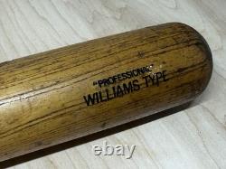 Vintage 1940s Linedrive Wood Baseball Bat Professional Ted Williams Type 35 Vintage 1940s Linedrive Wood Baseball Bat Professional Ted Williams Type 35