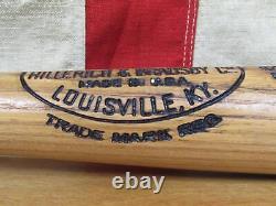 Vintage 1940s Louisville Slugger H&B Wood 125 Baseball Bat Al H. Simmons HOF 34