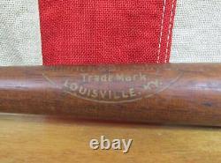 Vintage 1940s Louisville Slugger Wood Baseball Mini Bat Lou Gehrig 16 Yankees