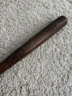 Vintage 1940s Trio Manufacturing Co Wood Regulation Baseball Bat 33 Number 100