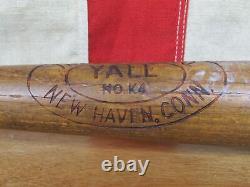 Vintage 1940s Yale Wood'Special' Baseball Bat No. K4 Moneco Co. 31 New Haven, CT