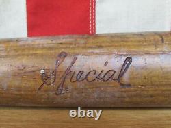 Vintage 1940s Yale Wood'Special' Baseball Bat No. K4 Moneco Co. 31 New Haven, CT