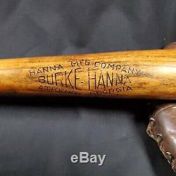 Vintage 1942 Burke Hanna No. 15 Major League DiMaggio Style Baseball Bat- Mint