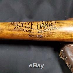 Vintage 1942 Burke Hanna No. 15 Major League DiMaggio Style Baseball Bat- Mint