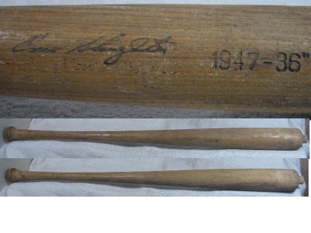 Vintage 1947 Louisville Slugger Lathe Bat Enos Slaughter St. Louis Cardinals