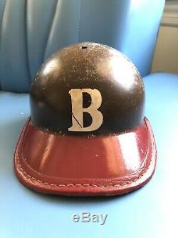 Vintage 1950's Brown University American Baseball Cap Batting Helmet Fiberglass