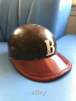 Vintage 1950's Brown University American Baseball Cap Batting Helmet Fiberglass