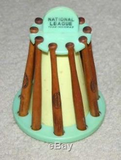 Vintage 1950's National League Baseball Bat Bank 8 Teams Brooklyn Dodgers