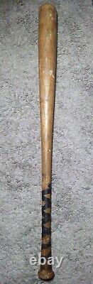 Vintage 1950s Adirondack 4100 Pro League Wood Baseball Bat 35 RARE (Gold Trim)