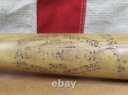 Vintage 1950s Adirondack Baseball Bat Mickey Mantle NYC Police Ath. League 34