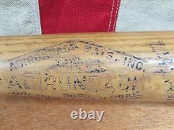 Vintage 1950s Adirondack Baseball Bat Mickey Mantle NYC Police Ath. League 34