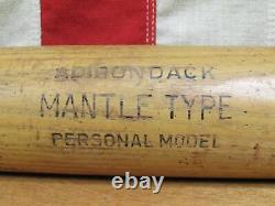 Vintage 1950s Adirondack Baseball Bat Mickey Mantle NYC Police Ath. League 34